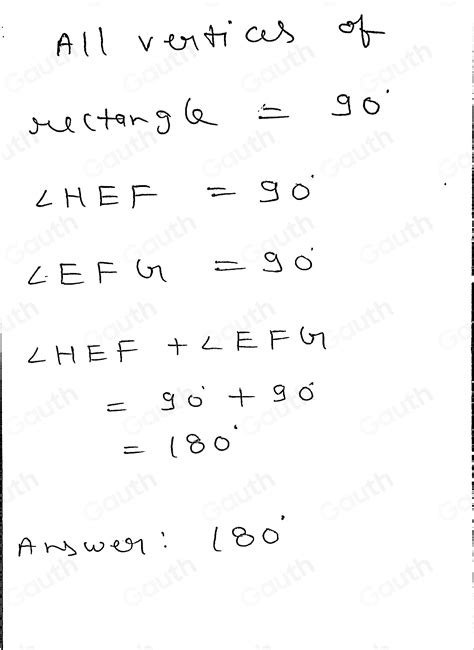 Solved Quadrilateral EFGH Is A Rectangle Find M HEF M EFG M HEF M