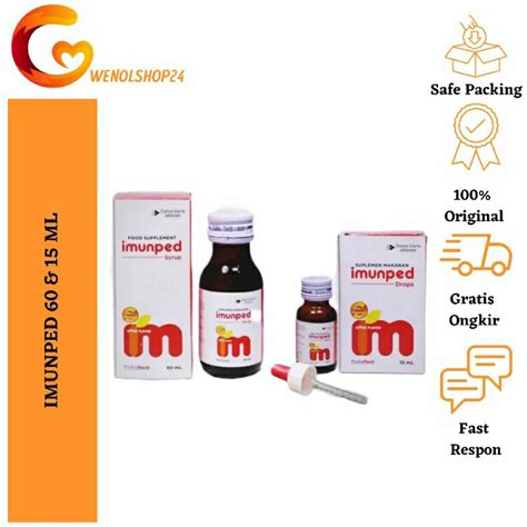 Jual Imunped Drops 15 Ml Darya Varia Imunped Sirup 60 Ml Darya Varia