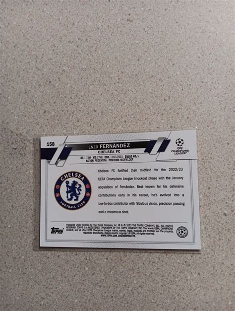 Topps Chrome Uefa Enzo Fernandez Base Rookie Rc Chelsea Ebay