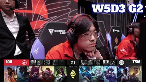 100 Vs TSM Week 5 Day 3 S13 LCS Summer 2023 100 Thieves Vs TSM W5D3