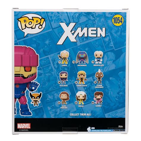Funko Pop Marvel 1054 X Men Sentinel With Wolverine Bl Chase Jumbo