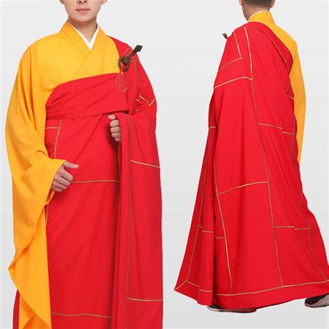fine buddhist monk kesa robe golden border ancestral kasaya cassock