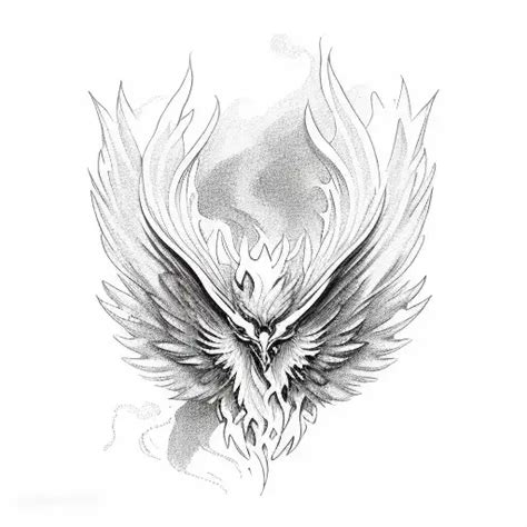 Sketch Phoenix Tattoo Idea Blackink Ai