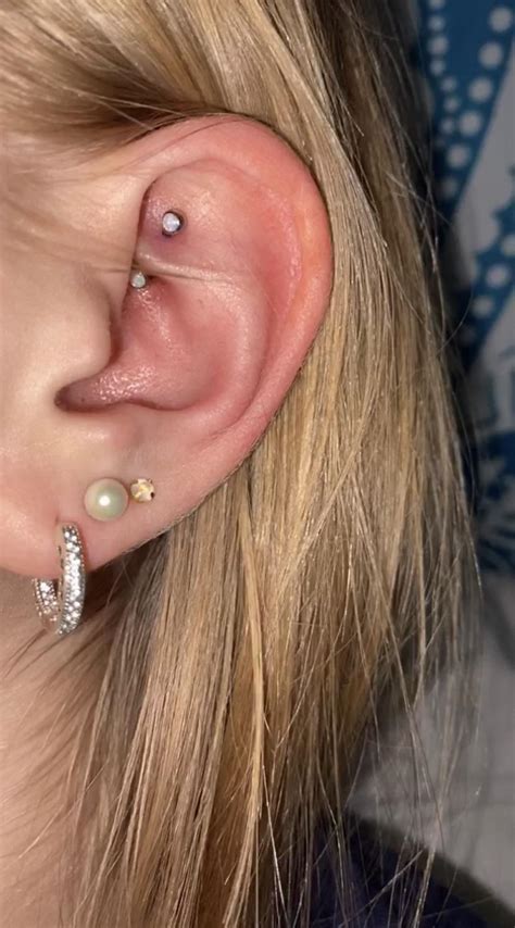 Fresh Rook Done By Scott Jania From Ninjaflower Piercing