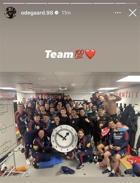 afcstuff on Twitter Martin Ødegaard on Instagram story afc