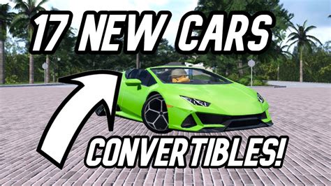 17 Brand New Cars Convertibles Southwest Florida Update [roblox] Youtube