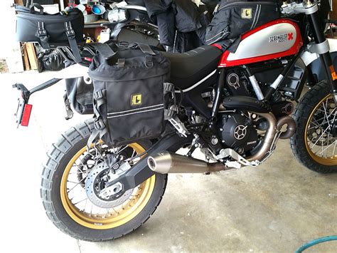 Givi Luggage Pannier Rack Installation On Ducati Scrambler Desert Sled