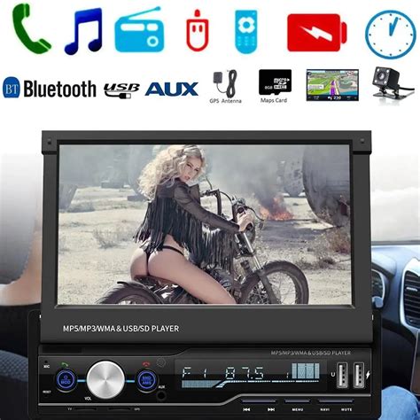 Car MP5 Player 7 Inch 1 DIN Touch Screen Car MP5 Player With GPS ...