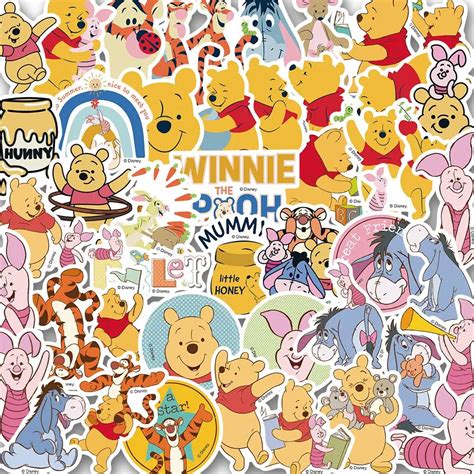 Pcs Cartoon Disney Winnie The Pooh Stickers Graffiti Luggage Laptop