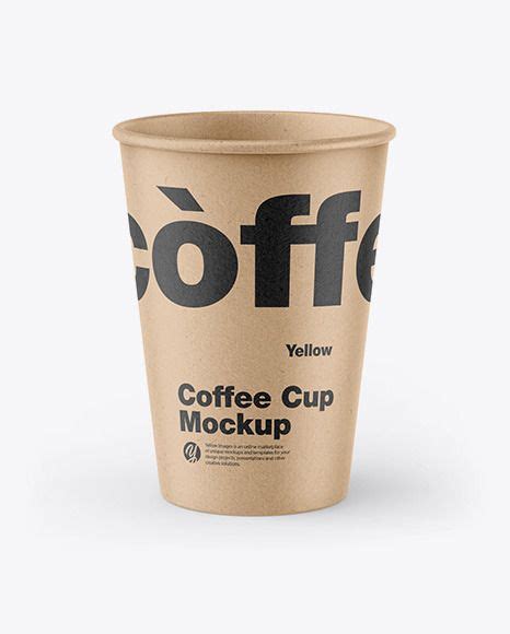 Kraft Coffee Cup Mockup | Coffee cups, Paper coffee cup, Kraft