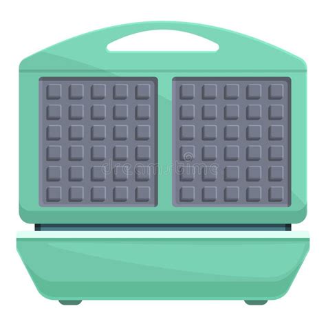 Kitchen Waffle Maker Icon Cartoon Vector Iron Cooker Stock Vector