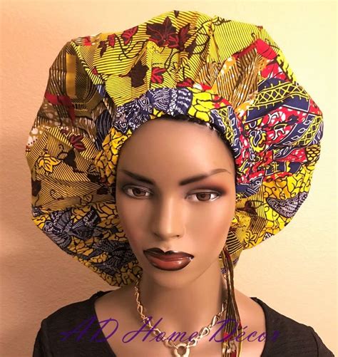 Adjustable Ankara Print Bonnet Ethnic Fashion African