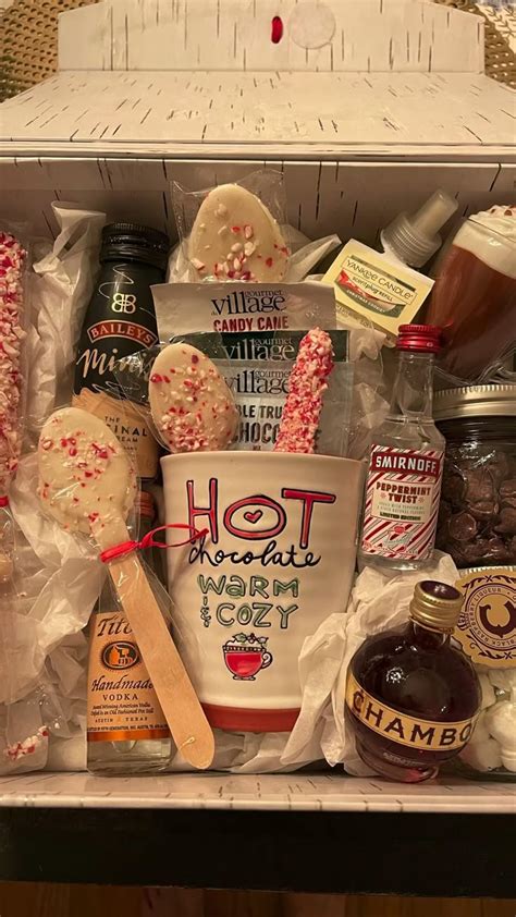 Hot Chocolate Bar Gift Set Hot Chocolate Gift Basket Boozy Hot Chocolate Chocolate Gifts Basket