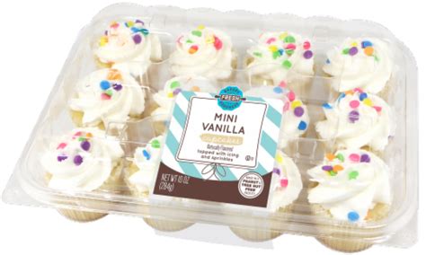 Bakery Fresh Mini Cupcakes - White, 12 ct / 10 oz - Kroger