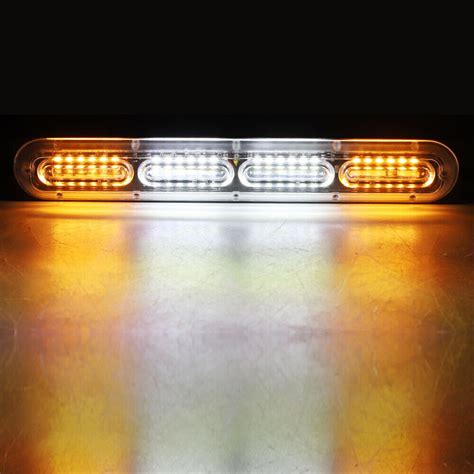 2X 48LED Strobe Marker Flashing Light Recovery Bar Beacon Car 12 24V