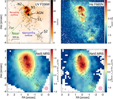 NGC 7319 near UV blue image obtained with the F336W λ p 0 335 µm