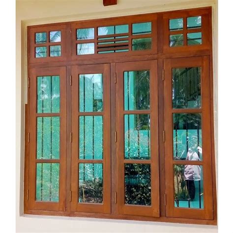 Brown Rectangular Wooden Window Frames Dimension Size X Feet Lxw