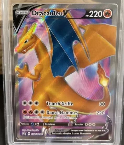 Carte Pok Mon Dracaufeu V Full Art Promo Grad Mtg Grade Fr Eur