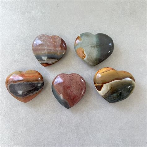 Hearts - Polychrome Jasper - Chakra Wholesale