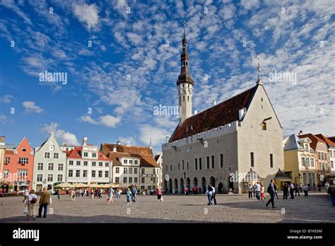 Town Hall Square, Tallinn, Estonia, Europe Stock Photo - Alamy