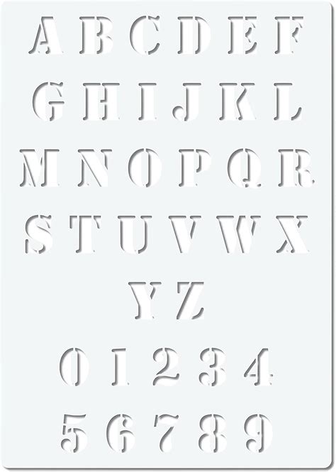 Herterich Products Digital Alphabet Buchstaben Schablone Schrift