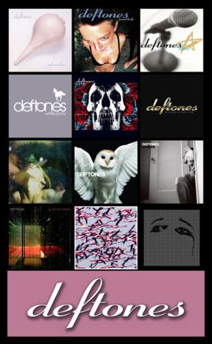 Deftones Album Discography Magnet 45 X 35 Diamond Gore White Pony