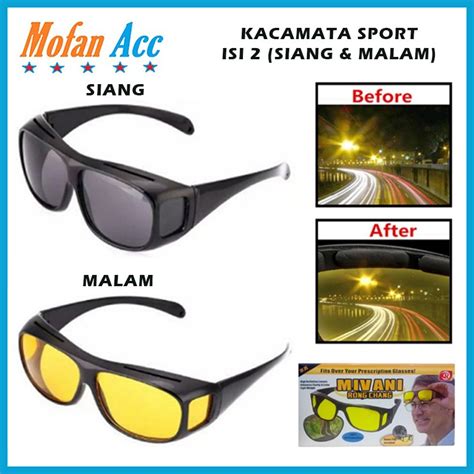 Jual Kacamata Hd Vision Wrap Arounds Anti Silau Dan Radiasi Isi Pcs