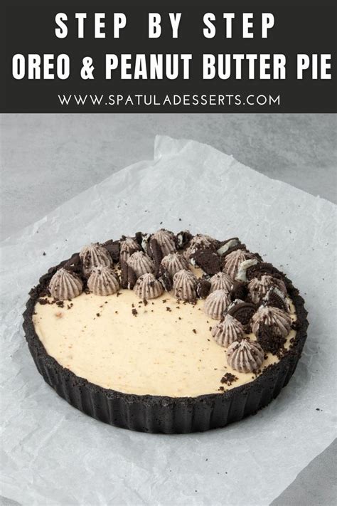 5 ingredients No bake Peanut butter Pie with Oreo crust | Recipe | Oreo ...