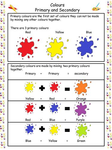 Primary And Secondary Colours By Ericachanson Teaching Resources Tes