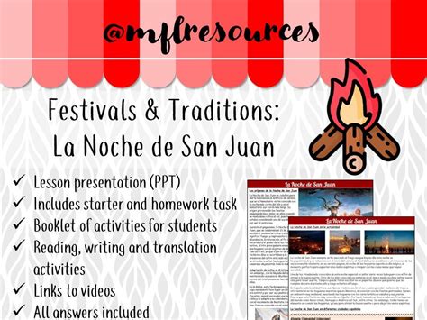 A Level Spanish - Festivals and Traditions - La Noche de San Juan | Teaching Resources