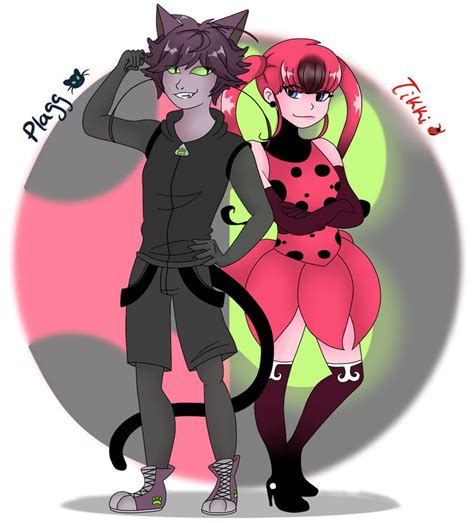 Plagg Y Tikki Dibujo Personajes Dibujos Dibujos De Ladybug