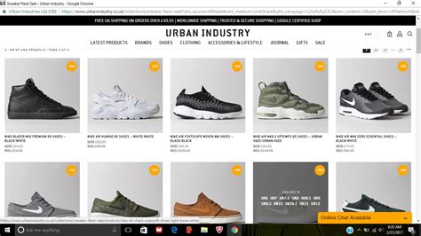 Sneaker Flash Sale At Urban Industry -Up To 50% Off