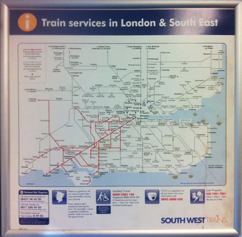 South Western Train Rail Maps