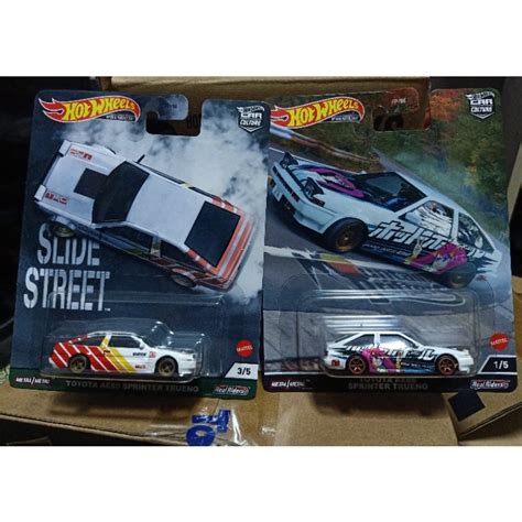 Hot Wheels Premium Toyota Ae86 Sprinter Tureno Shopee Malaysia