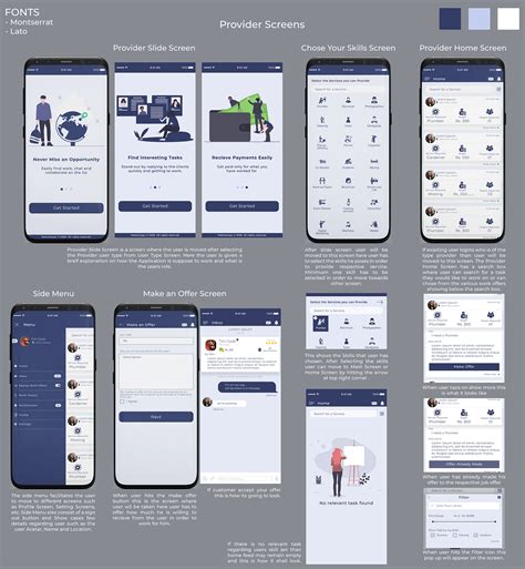 Service Provider App UI :: Behance