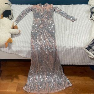 Dresses Fashion Nova Nude Color Dress With Sequins Small Poshmark