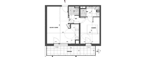 Plan Appartement T2 De 42 24 M² Neuf à Nantes Résidence N°220929 N°570