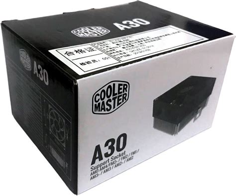 Cooler Master A30 Standard CPU Cooler - 80mm Low Noise Cooling Fan ...