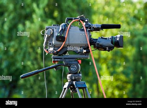 professionelle tv-Nachrichten-Kamera Stockfotografie - Alamy
