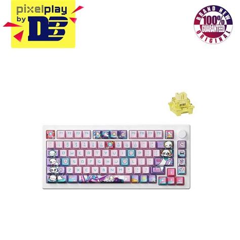 Akko Th Anniversary Mod Pc Rgb Hot Swappable Mechanical Keyboard Akko Cream Yellow Magnetic