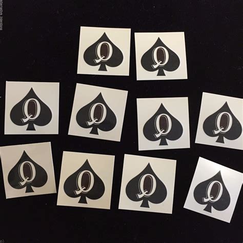 45 X Queen Of Spades Qos Brand Temporary Tattoo Bbc Hotwife Cuckold