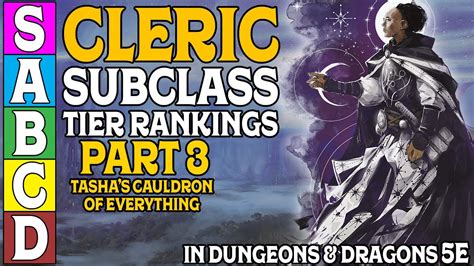 Cleric Subclass Tier Ranking Part 3 In Dungeons And Dragons 5e Youtube