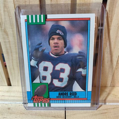 Andre Reed 1990 Topps NFL Football Card Buffalo Bills Base Set Etsy