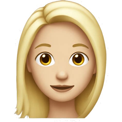Blonde Hair Lady Emoji AI Emoji Generator