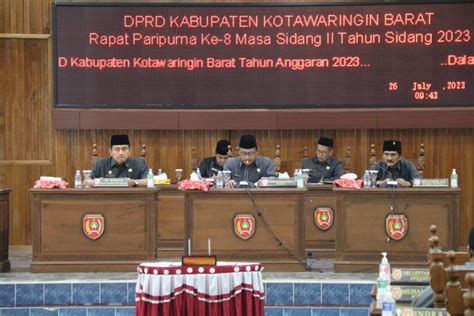 DPRD Kobar Gelar Rapat Paripurna Dalam Rangka Penandatanganan Nota