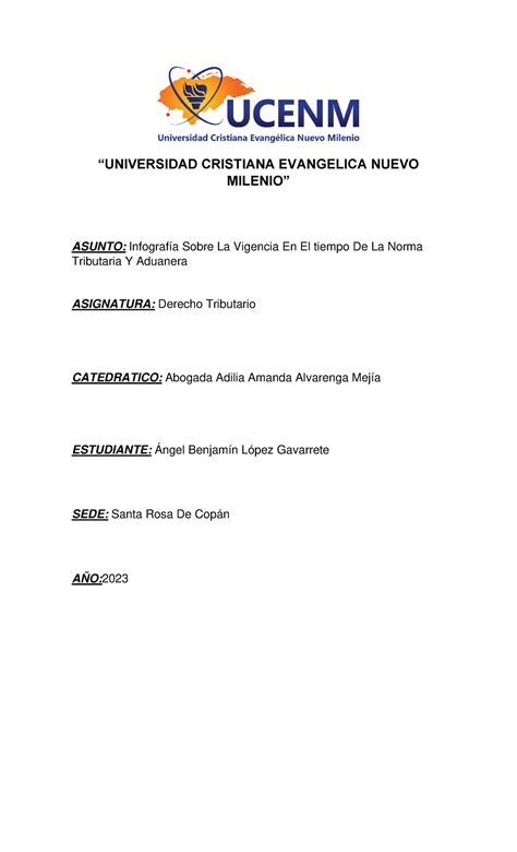 Infografía sobre la Vigencia de Normas Tributarias y Aduaneras 2023