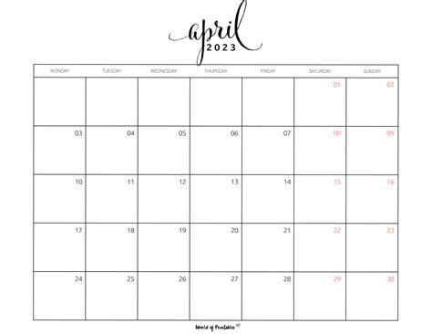 Calendar April Printable Free Mobila Bucatarie Bank Home