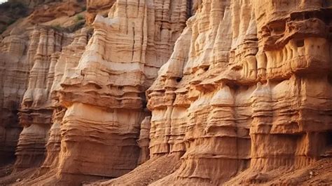 Mesmerizing Landscapes Eroded Sandstone Pillars Showcasing Diverse Soil