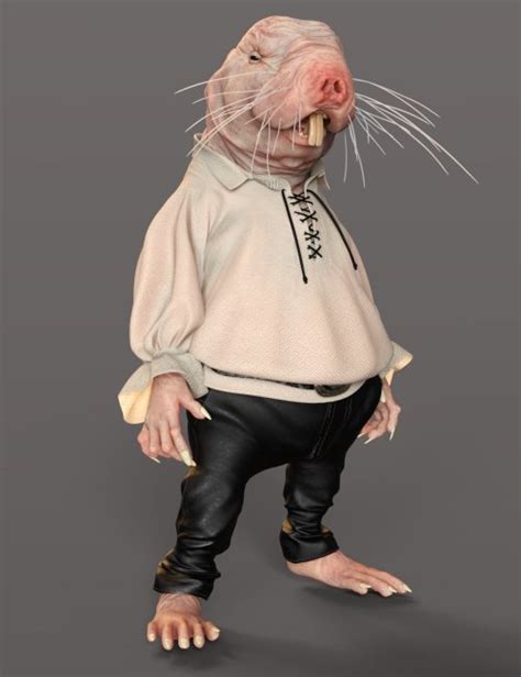 Storybook Naked Mole Rat For Genesis 8 1 Male 3d Models For Daz Studio And Poser