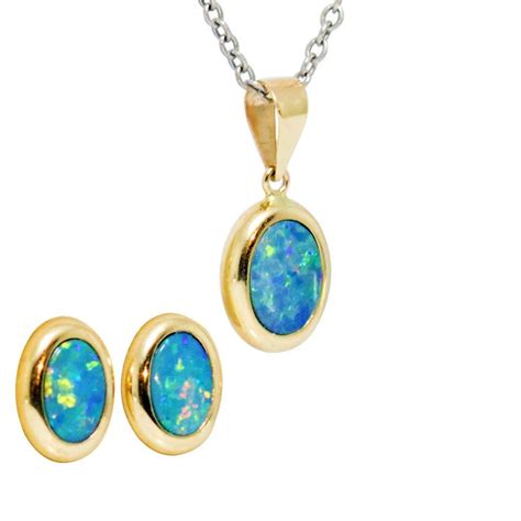 A WONDERLAND BLISS 9KT GOLD NATURAL AUSTRALIAN OPAL JEWELRY SET | by ...